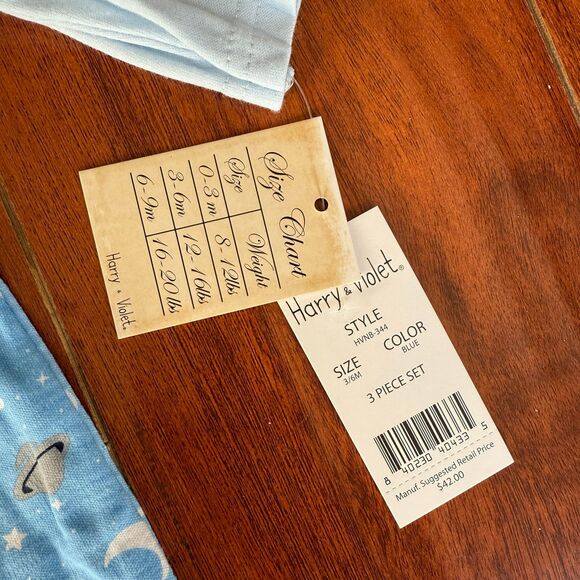 Harry & Violet 3 pc Set 3-6m - Picture 3 of 4